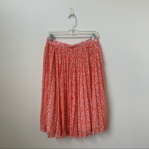 J. Crew Floral Pleated Midi Skirt - Picture 7 of 7